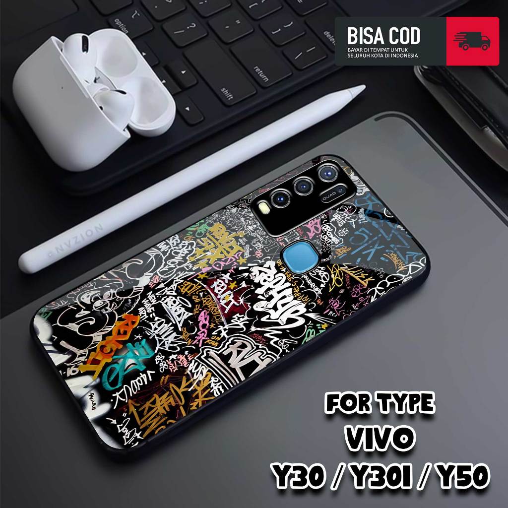 Case VIVO Y30 / VIVO Y30i / VIVO Y50 - Casing Vivo New - MOTIF SWAG - Hardcase Premium Glossy - Casi