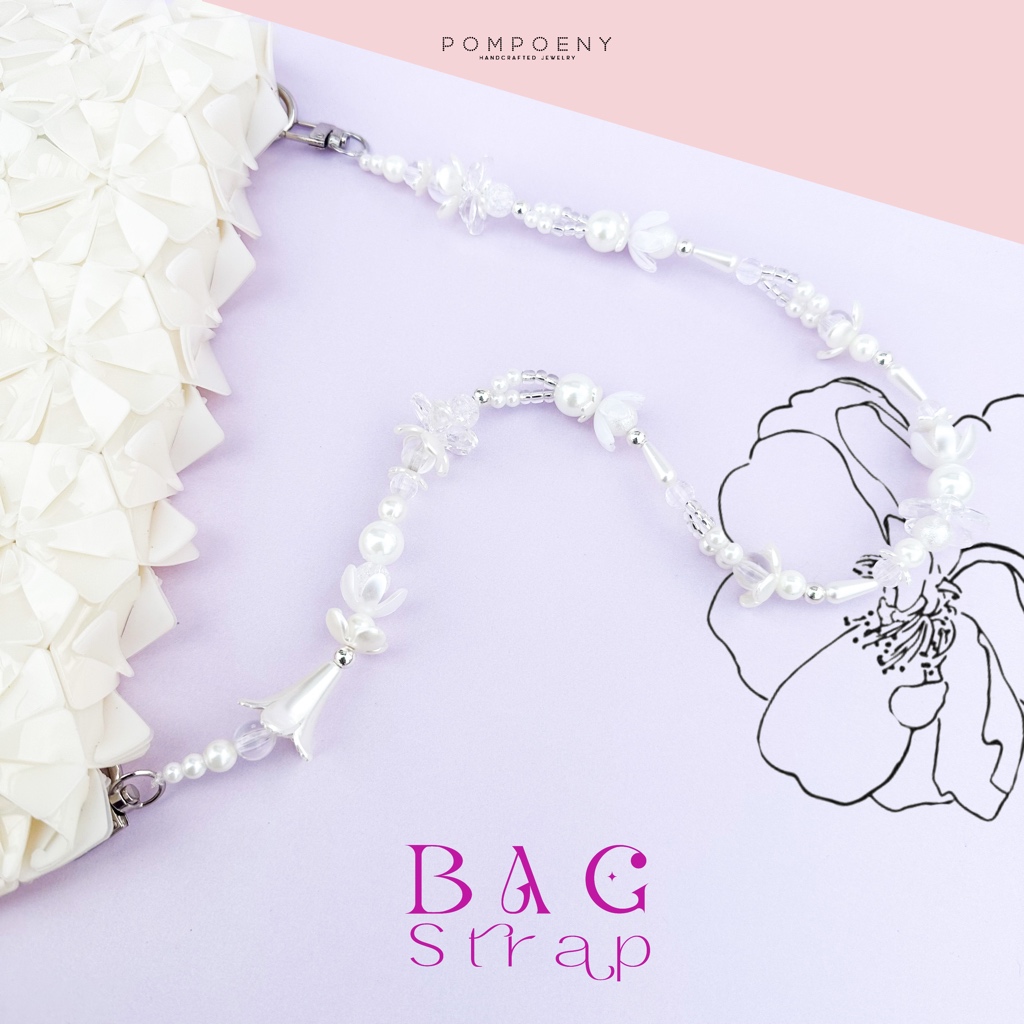 STRAP BAG / BAG STRAP / STRAP BAG BEADS / BAG STRAP PREMIUM / TALI TAS / STRAP BAG TALI TAS WANITA /