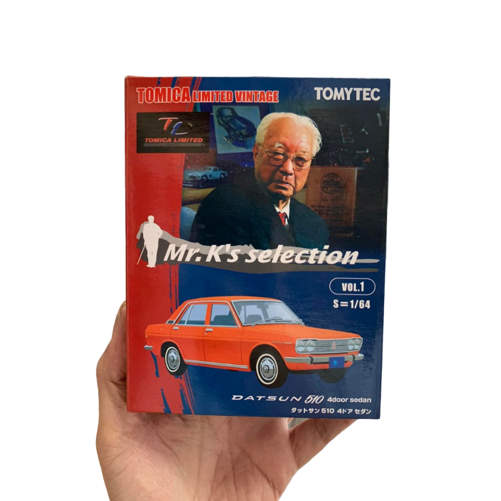 Tomica Limited Vintage Mr K Selection Datsun 510 4 door sedan Merah
