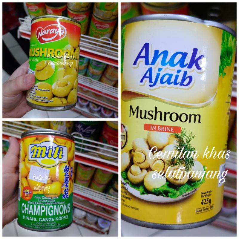 

mushroom 425g atau jamur kaleng