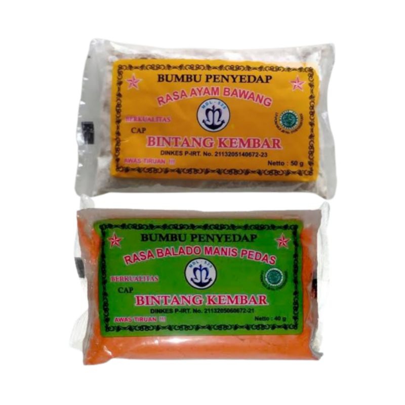 

Bumbu Bintang Kembar 50 Gram Bumbu baso Aci seblak cuanki
