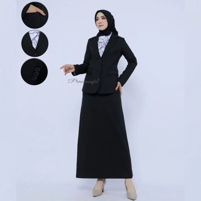 BLAZER KERJA SETELAN BLAZER HITAM SETELAN JAS KERJA BLAZER KERJA SERAGAM KANTOR