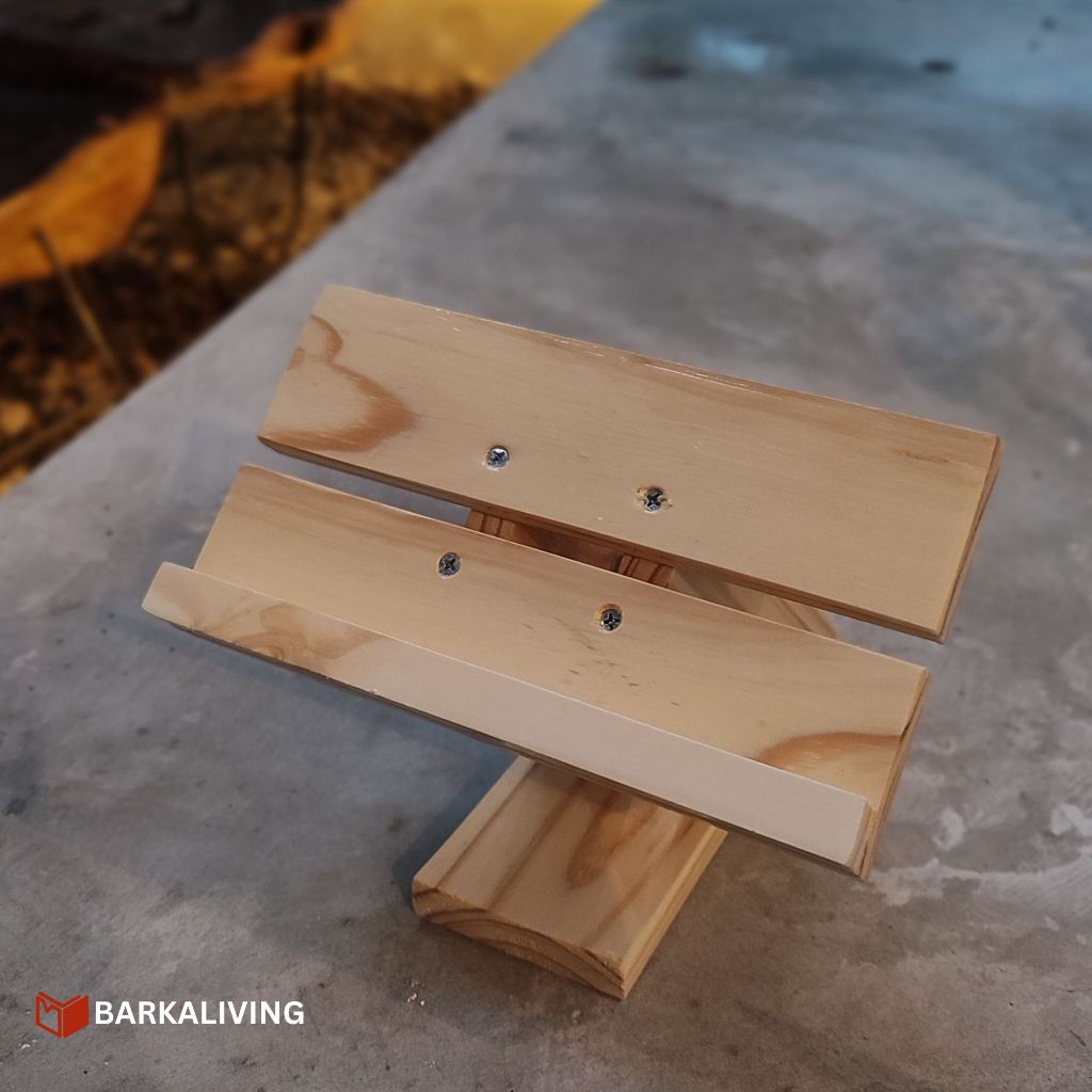 Kelaashop Stand Holder Tablet / Ipad Kayu Kasir / Dock Kasir
