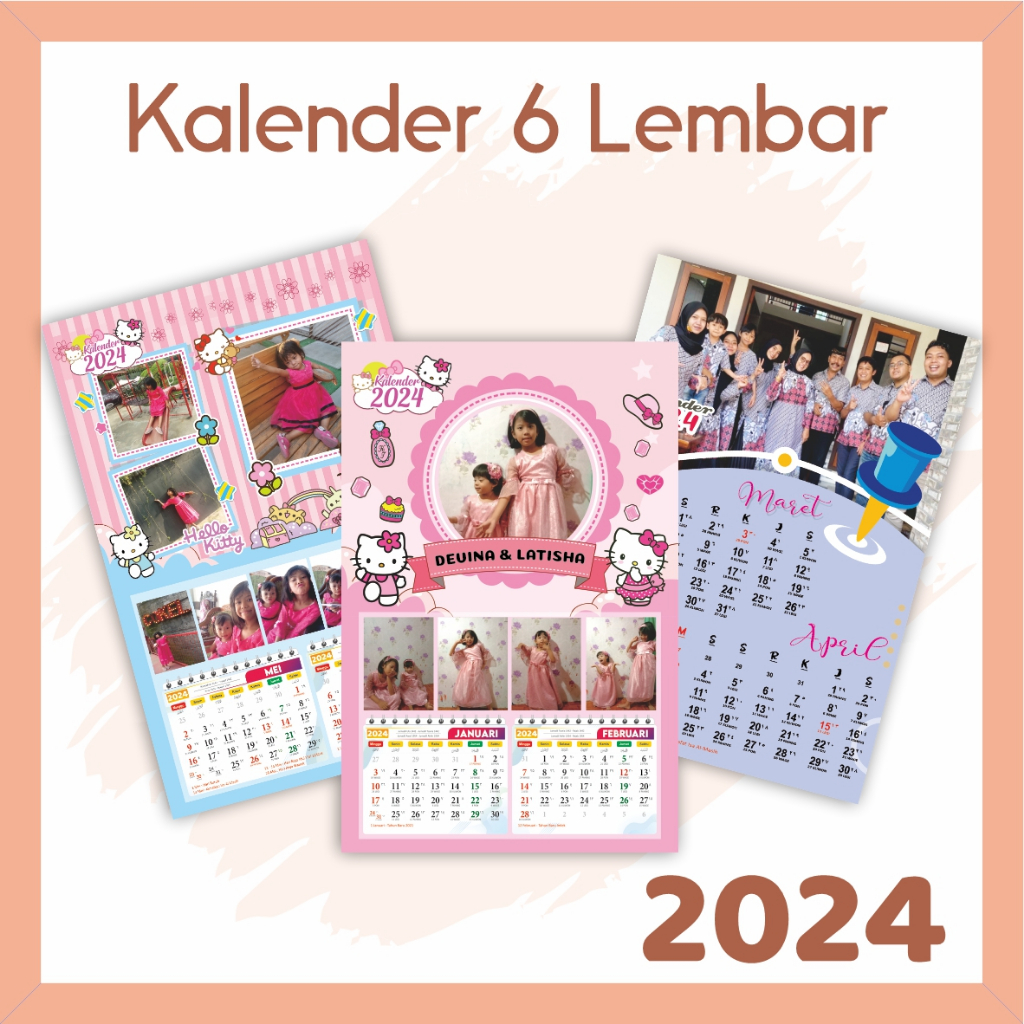 

KALENDER DINDING 2025 CUSTOM poster FOTO KARAKTER LENGKAP JAWA MASEHI 6 LEMBAR MURAH