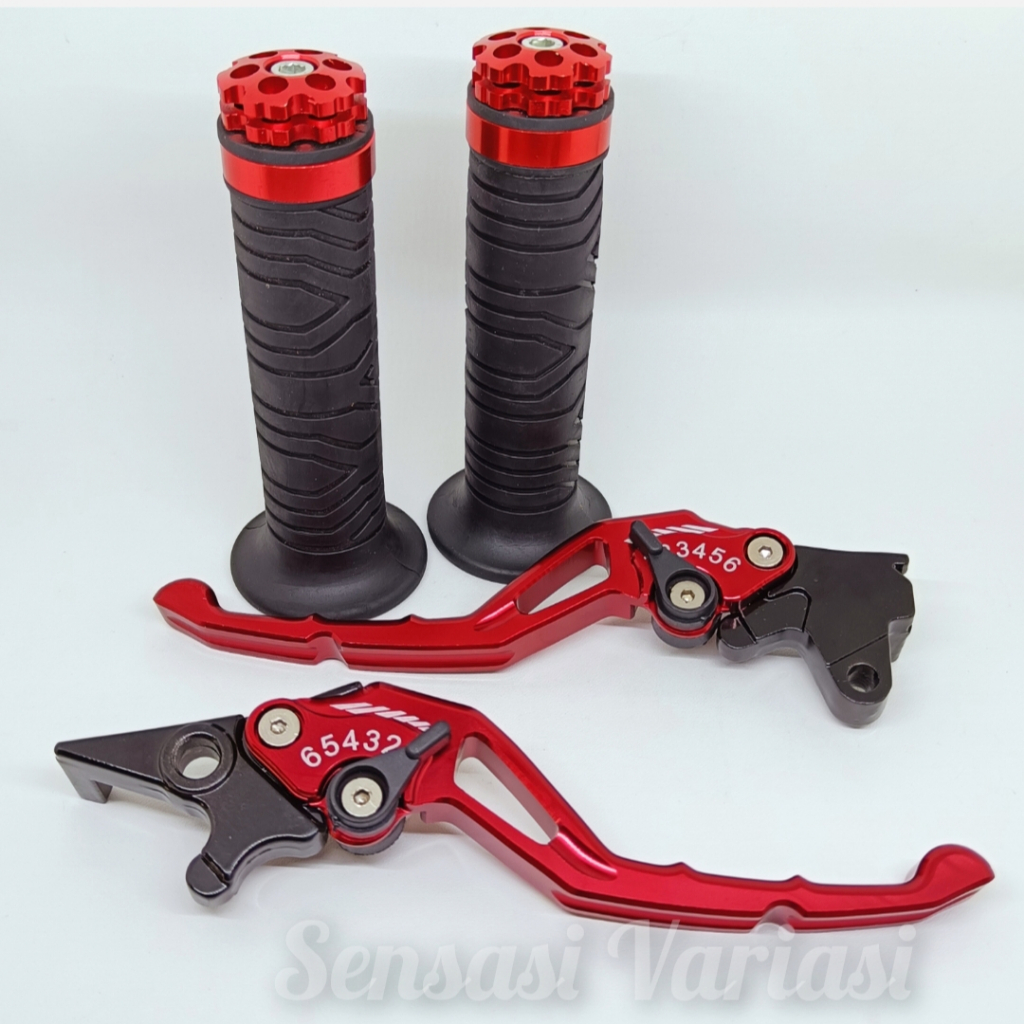 Handle Rem Variasi + Grip Ring Beat Karbu /Fi Vario Karbu /Tekno non cbs Scoopy Karbu/Fi Plus Handgr