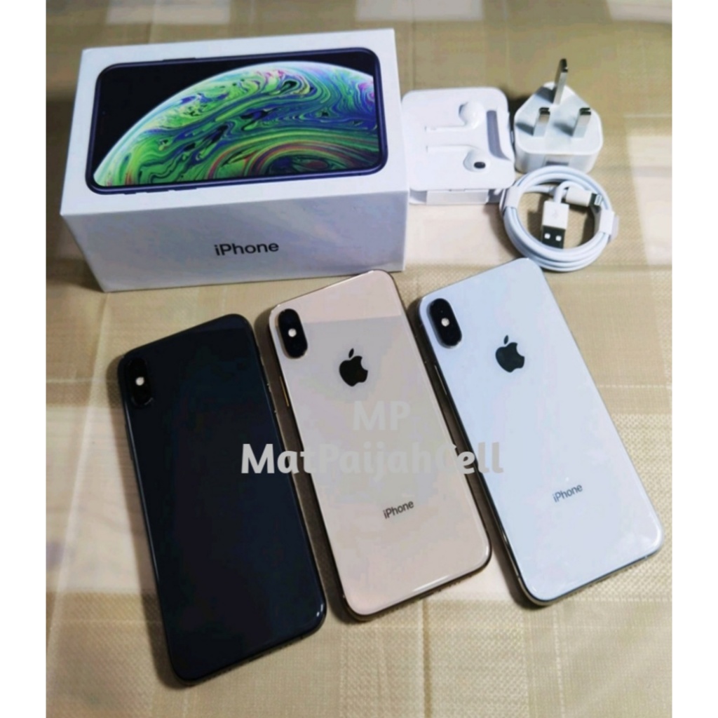 Apple iphone xs 256GB second ori mulus fullset