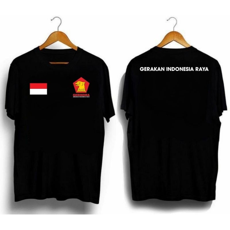 KAOS PARTAI GERINDRA GERAKAN INDONESIA RAYA || KAOS PARTAI