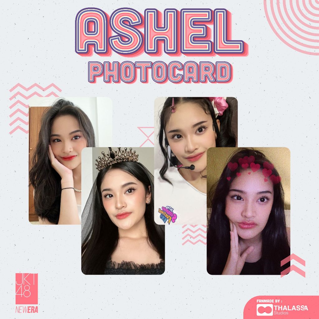 Photocard Ashel Adzana Shaliha JKT48 V3 PC Photopack Selca Unofficial Fanmade - SATUAN