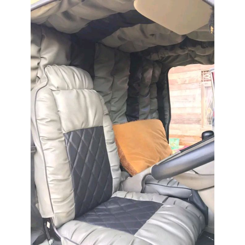 Sarung jok bungkus jok mobil truk isuzu traga bagian supir