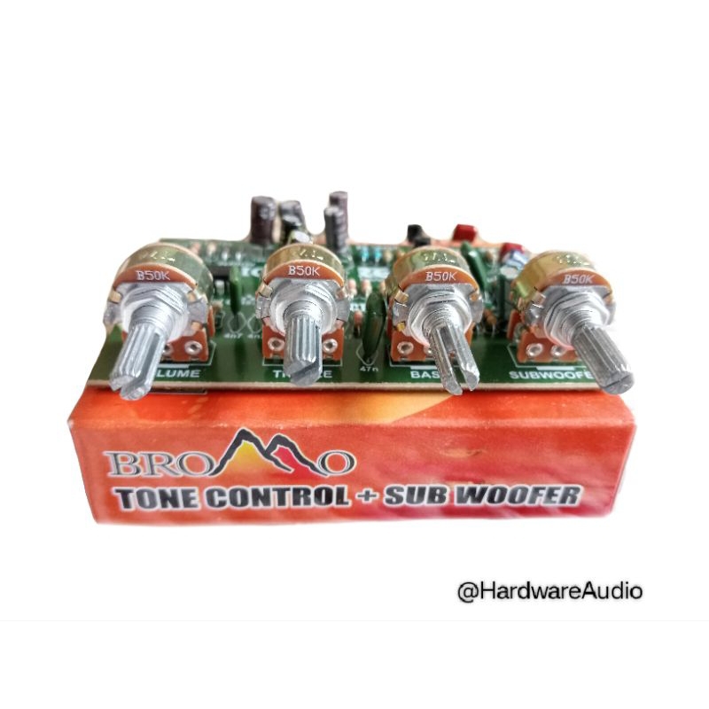 Kit tone control stereo plus subwoofer