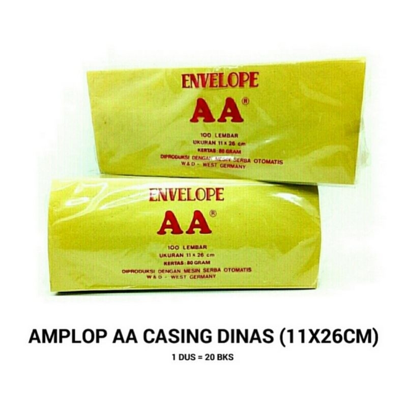 

Amplop AA Coklat Casing Dinas