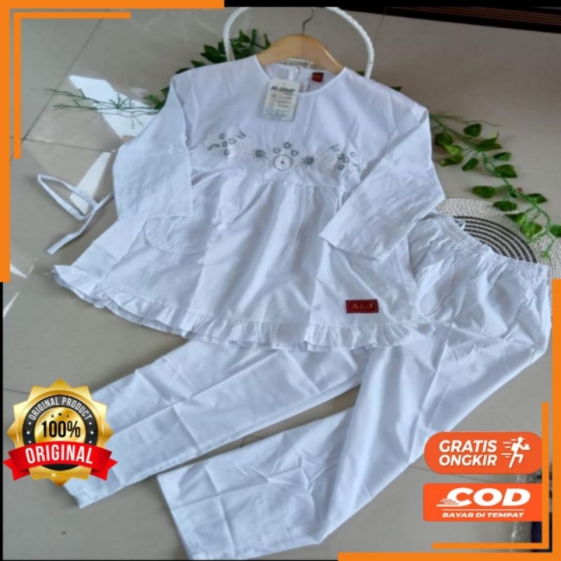 Baju Setelan Anak Putih Baju Manasik Baju Seragam Setelan Celana Tunik Putih Anak