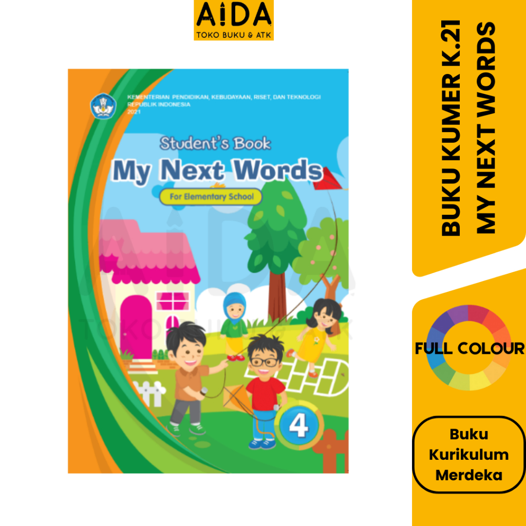 Buku SD Bahasa Inggris Kelas 4 -Buku Bahasa Inggris My Next Words Kelas IV SD Buku Kurikulum Merdeka