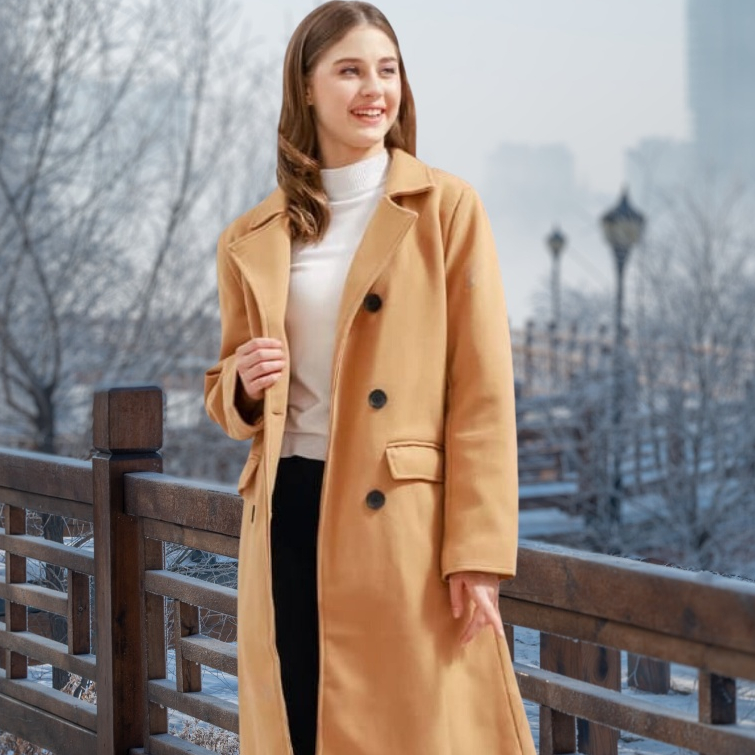 ILUCY COAT - Coat Wanita Musim Dingin Import