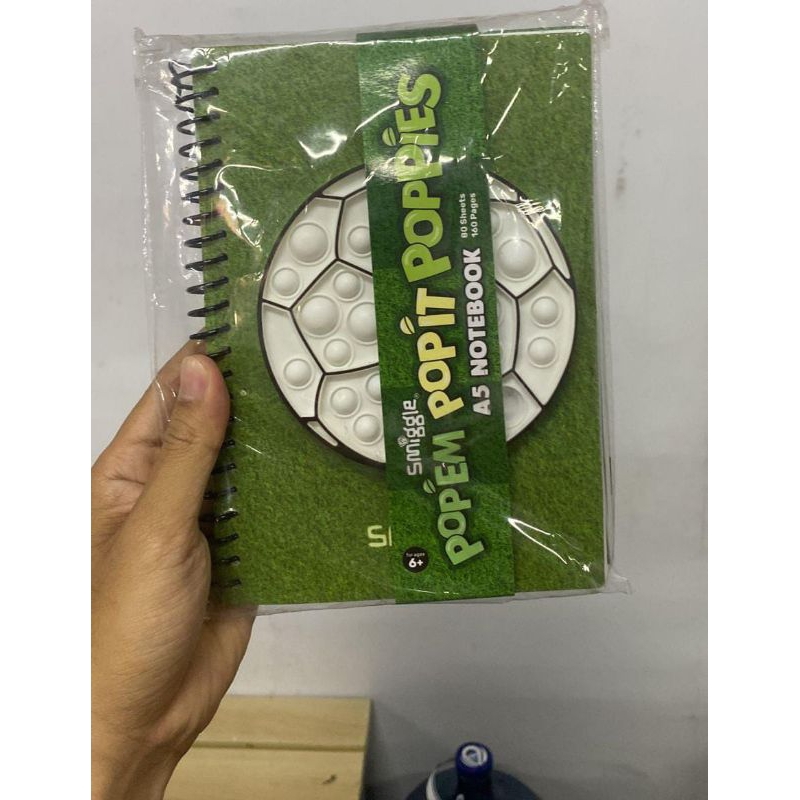 

smiggle a5 notebook popem popit poppies pop it new ori buku note book