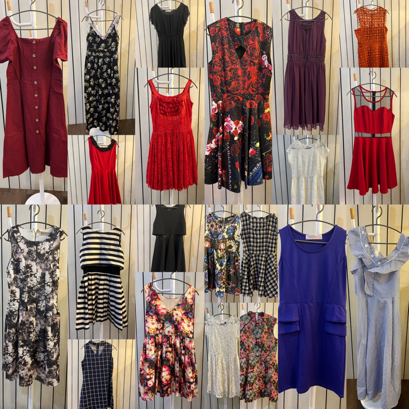 PRELOVED DRESS D01-D40 / TERUSAN / DRESS PESTA / DRESS SANTAI ready stock makassar excellent quality