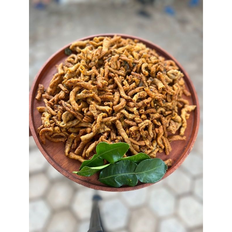 

Kripik usus ayam pedas daun jeruk 250 gram