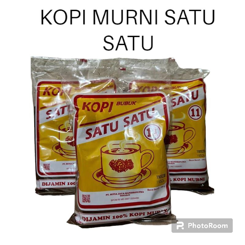 

MURAH KOPI MURNI SATU SATU 250 GRAM /KOPI BUBUK ORIGINAL /Kopi satu satu /kopi murni satu satu /kopi siap seduh