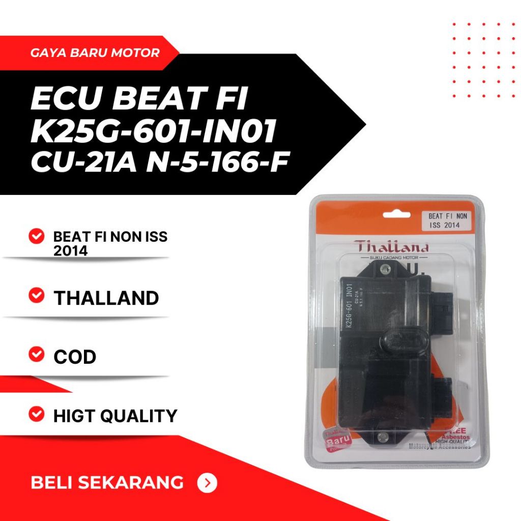 ECU BEAT FI NON ISS 2014 KODE K25G-601 IN01 CU-21A N-5-166-F