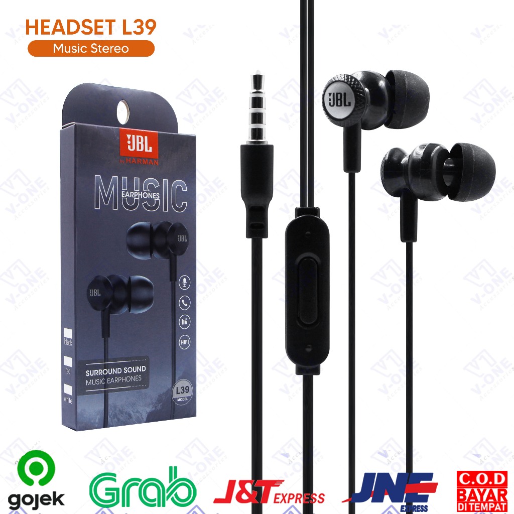Headset JBL L39 Original by Harman Earphone Handsfree IN HEADPHONES