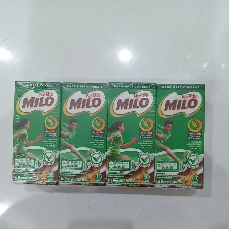 

Mahbubah - Nestle Milo 180 ml UHT Minuman Susu Malt Rasa Coklat Multipack