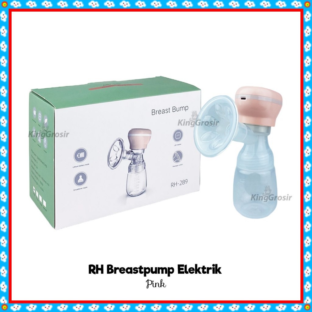 Qiutee RH-289 Electric Portable Breast Pump / Rechargeable Single Electric Breast Pump / Pompa ASI E