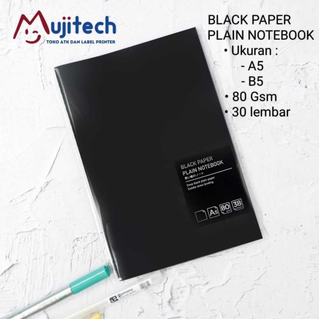 

PANMOMO SKETCHBOOK 80 GSM BLACK PAPER PLAIN BUKU GAMBAR HITAM POLOS