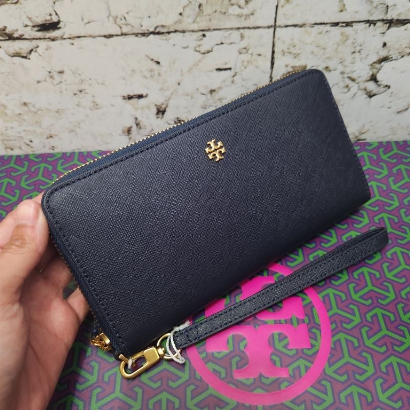 Tory burch Emerson Wristlet Zip Continental Wallet