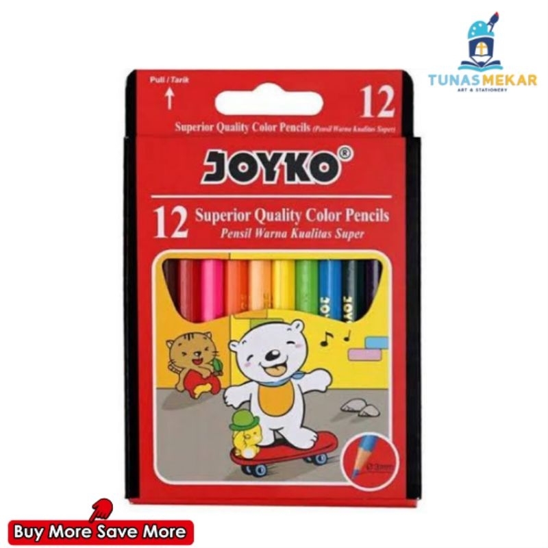 

Pensil Warna Joyko CP-S12 12 Warna Pendek