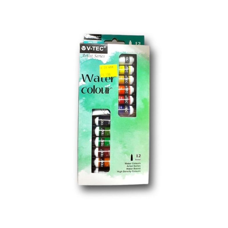 

V Tec Water Colour 12 Warna dan Kuas
