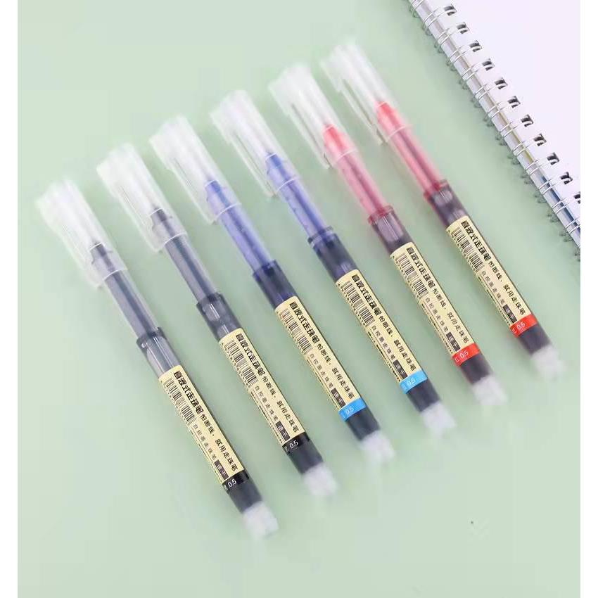 

#DS021 (1PACK ISI 10PCS) FANABC Pena Unik Gel Cair Polos Transparan / Pulpen Gel Cair / Ballpoint / Alat Tulis Kantor