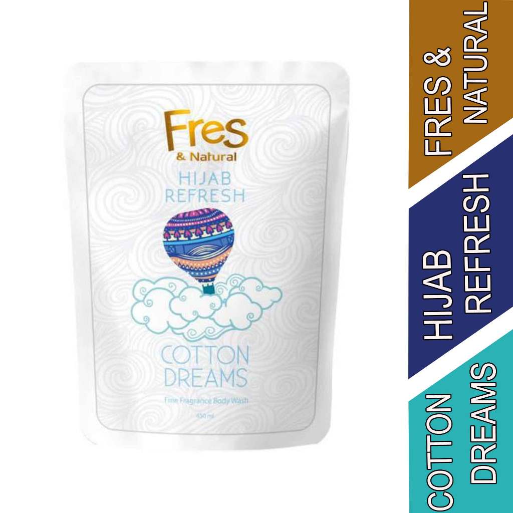 Sabun Cair - Fresh & Natural Hijab Refresh - Bodywash Cotton Dreams - 400ml