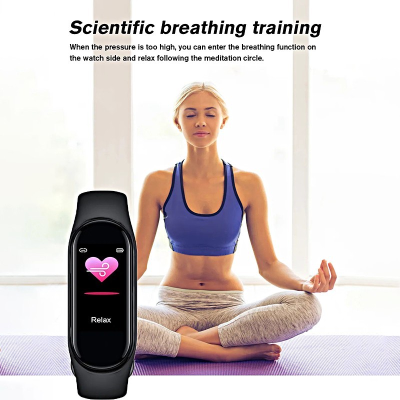 NEW ORI 0PP0 SmartBand C1Plus Smart Bracelet 1.62 Inch Layar Denyut Jantung Smart Watch Pelacak