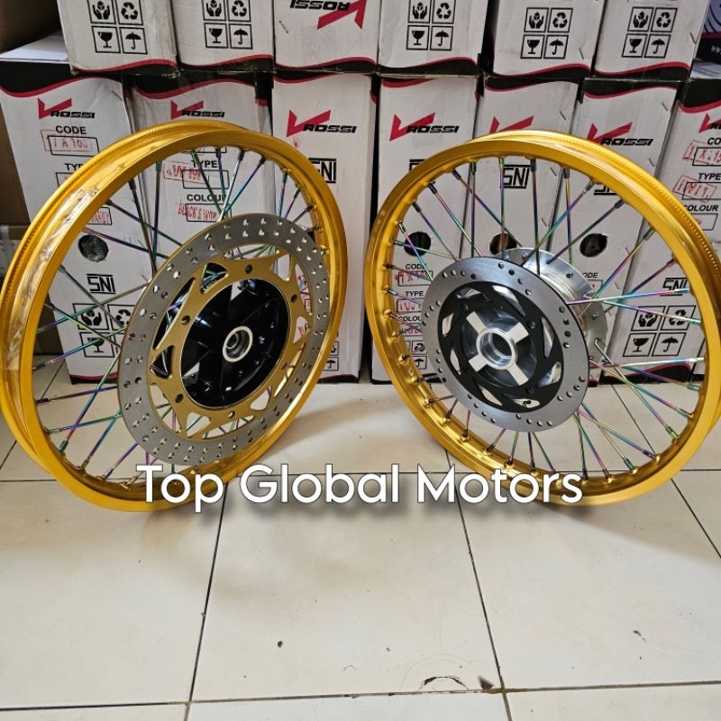 VELG NINJA R NINJA RR SEPASANG MEREK ROSSI ORIGINAL SESUAI GAMBAR