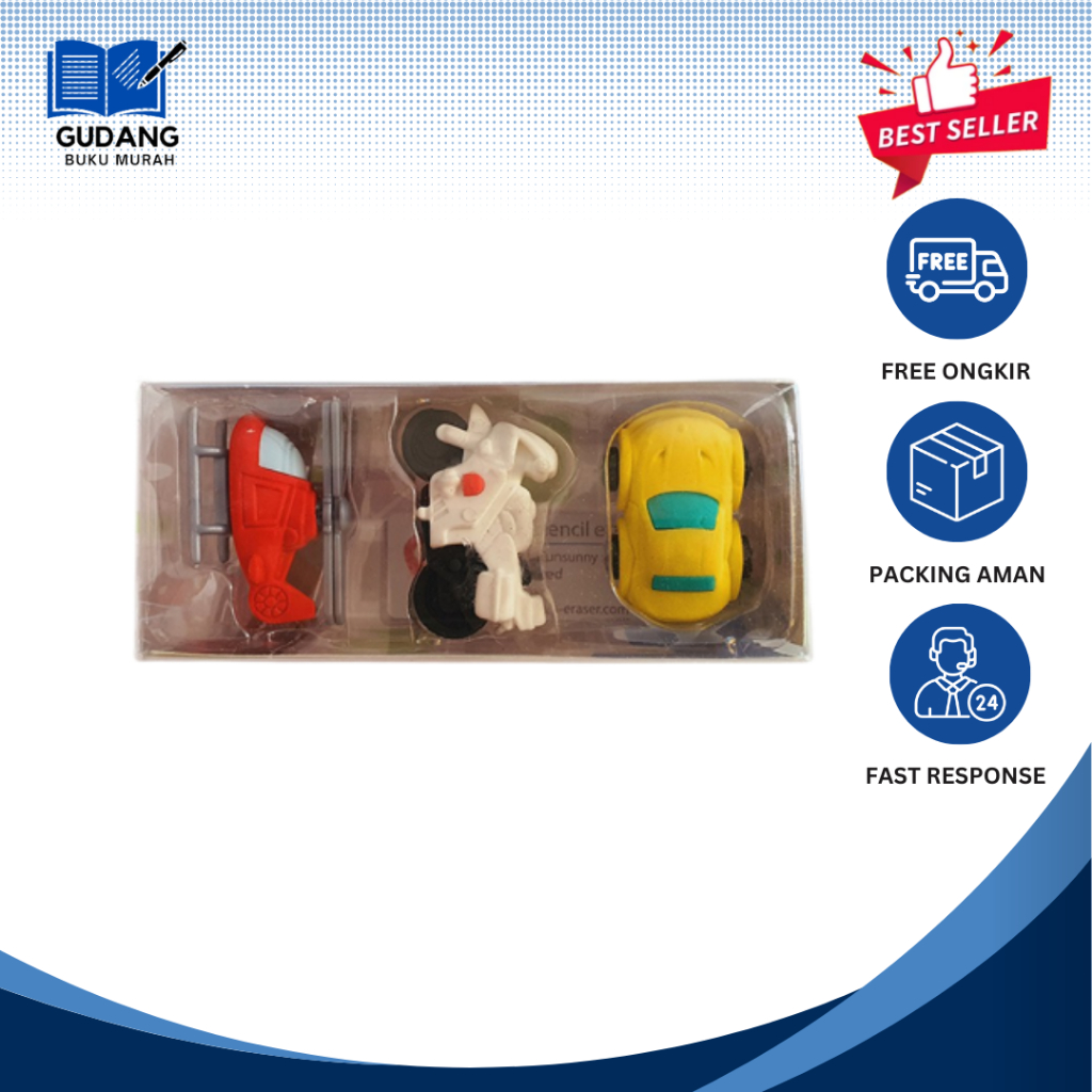 

Traffic - Pencil Eraser Ser / Penghapus Pensil Paket / GUDANG BUKU MURAH