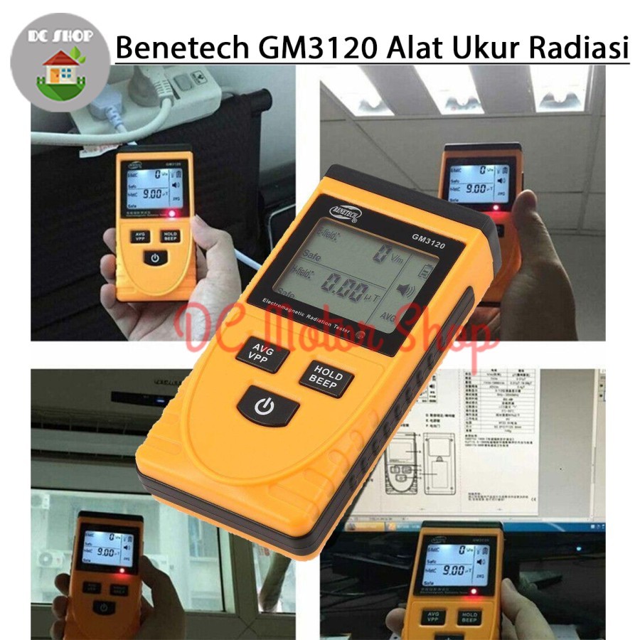 Benetech GM3120 Alat Pendeteksi Radiasi Detektor Alat Ukur Radiasi Ori