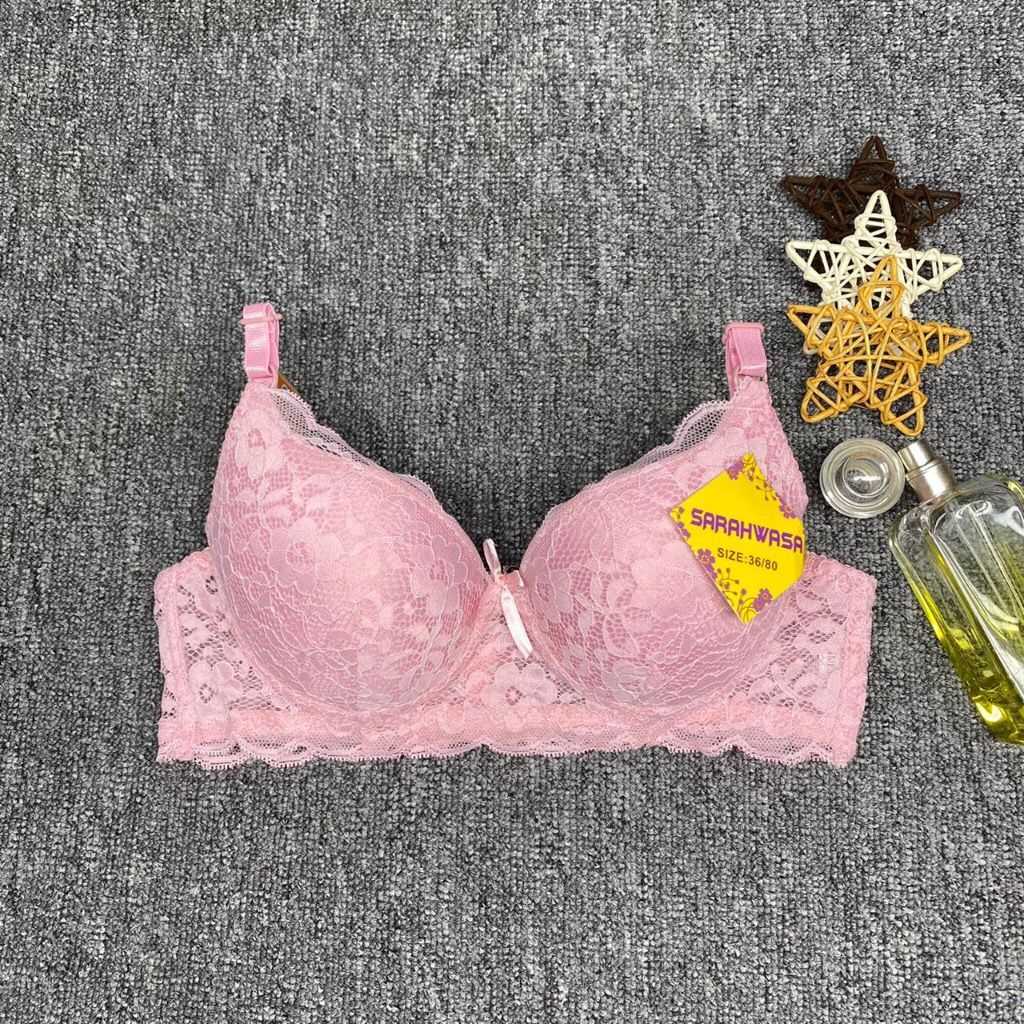 Bra bh beha pakaian dalam wanita kawat busa tipis tali renda brukat big size cup besar