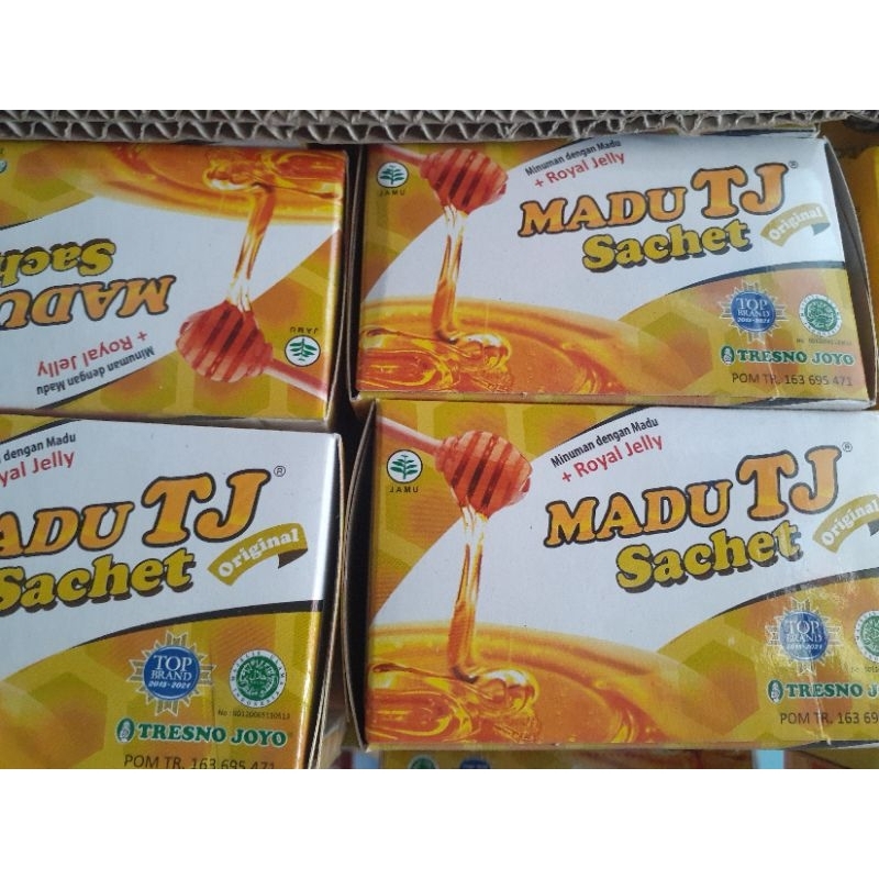 

Madu Tj Sachet Tresno Joyo | Madu Plus Royal Jelly Rasa Original Per Box 12