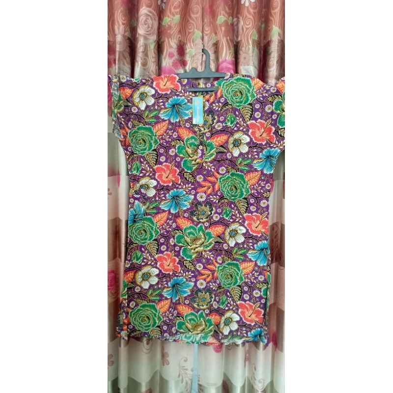 Daster Kencana Ungu Label Biru Jumbo