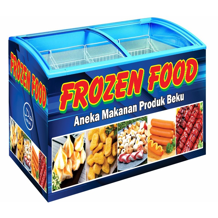 Stiker Freezer kulkas  frozen food makanan beku A