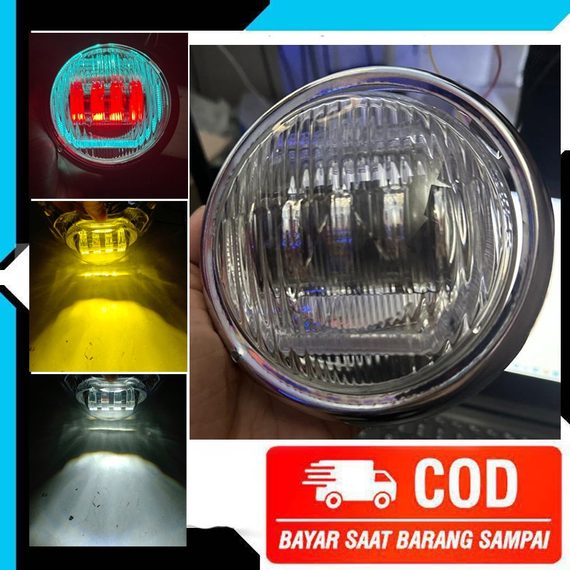 Lampu Daymaker Biled C7 Paket Lengkap RETROFIT