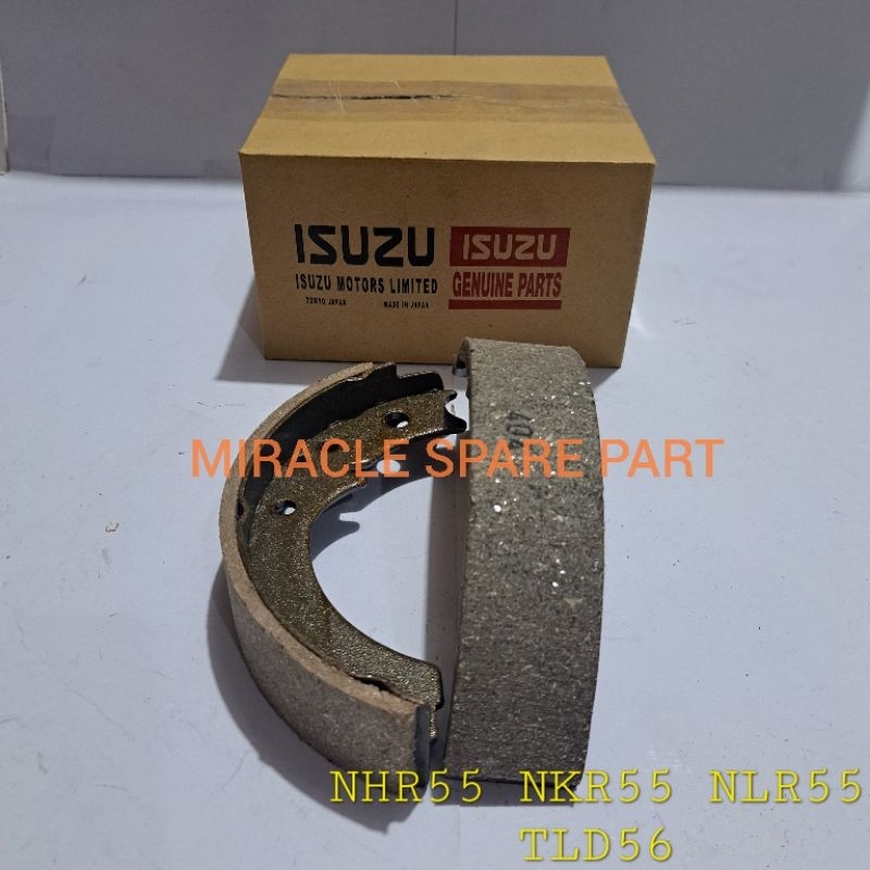 Kampas Rem Tangan Hand Brake Shoe Isuzu ELF NHR55 NKR55 NLR55