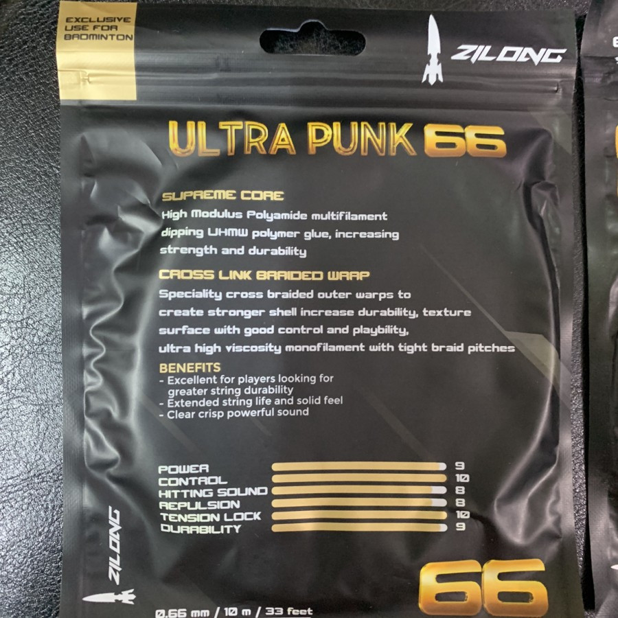 Senar Raket Badminton Zilong Ultra Punk 66 Original
