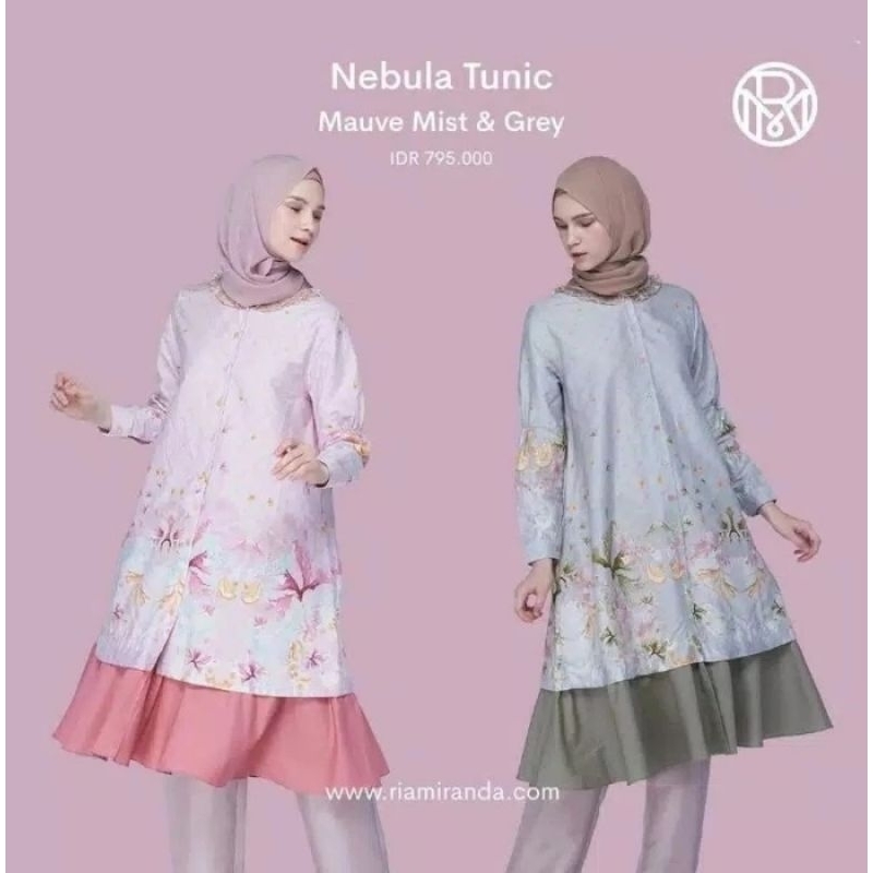 Nebula Tunik Ria Miranda Preloved