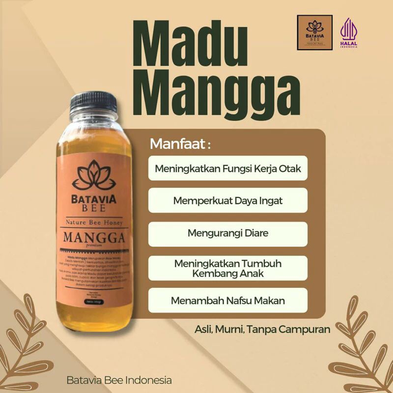 

Madu Murni Mangga by Batavia Bee 350gr