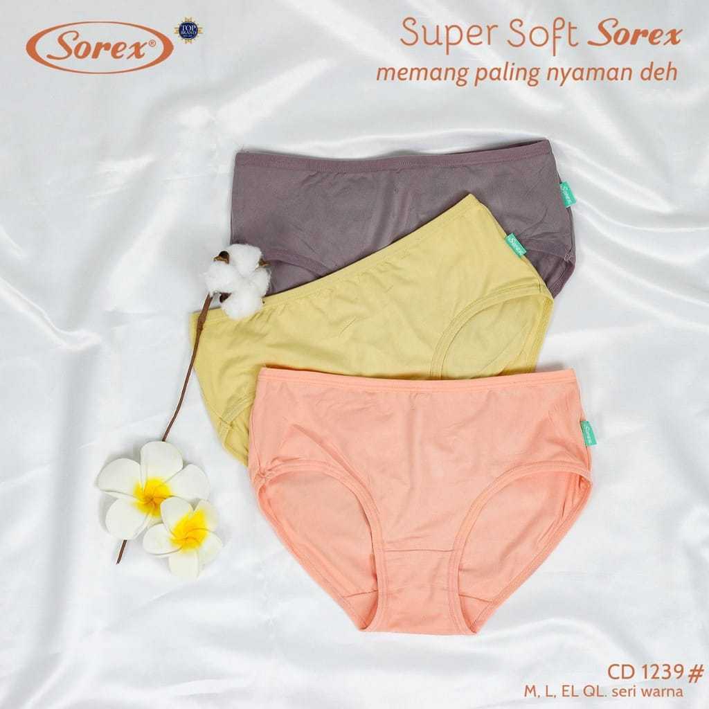 PROMO 6 . 12 Pcs Celana Dalam Wanita Sorex 1239 / Celana Dalam Wanita Dewasa / Celana Dalam Wanita I