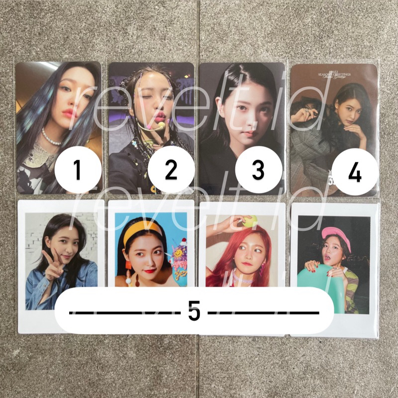 RED VELVET YERI OFFICIAL PHOTOCARD PC
