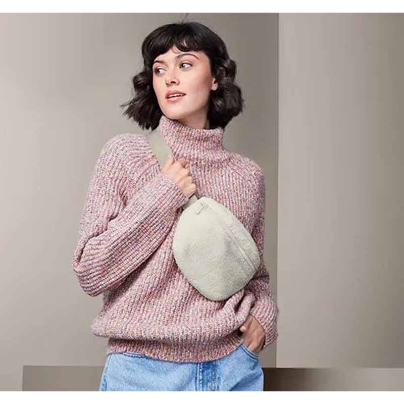 Tas Dada Slingbag Slempang Import Branded Wanita Tchibo Wool White Korean style