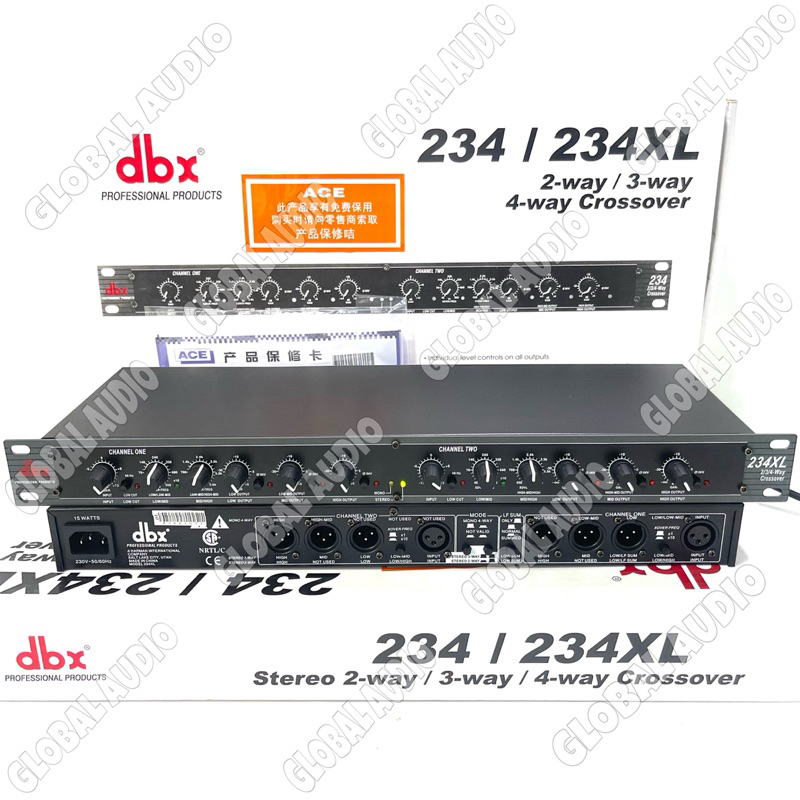 Crossover DBX 234XL 2way / 3way / 4way Crossover dbx234 xl 234 XL Bagus Murah ( Bisa COD )