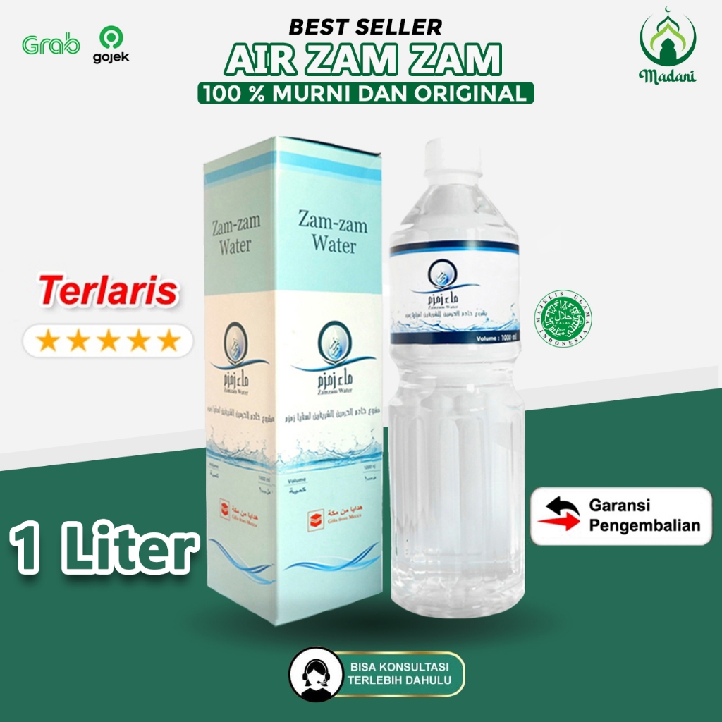 

Air Zam Zam Asli Original 1 liter